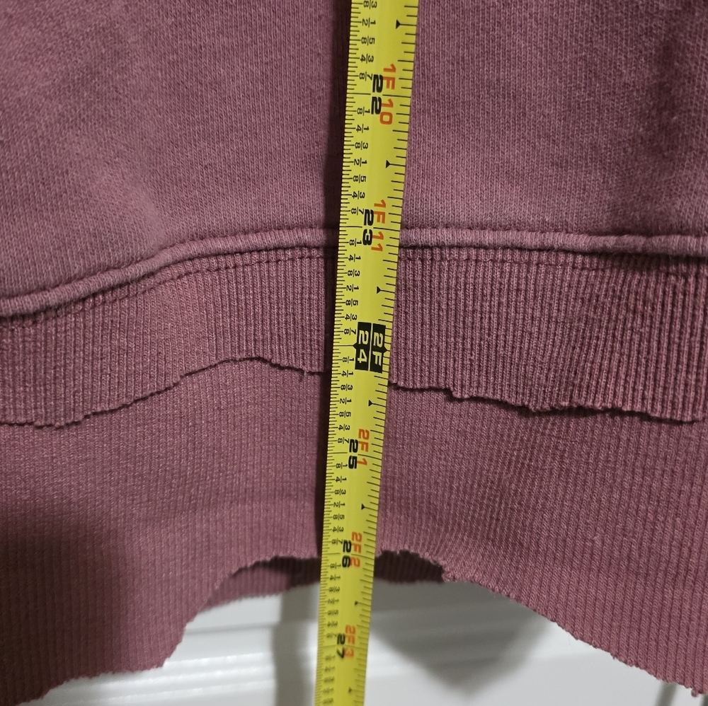 HBAT Kanye West Sunday Service Trust God Sweatshirt Pink Distressed Raw Hem - Picture 12 of 16
